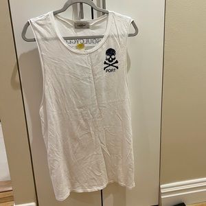 NWT SoulCycle Boston Seaport Muscle Tank/ White, Size L